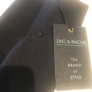 💋SOLD💋NWT ZAC & RACHEL BLACK BLOUSE, BUTTON
